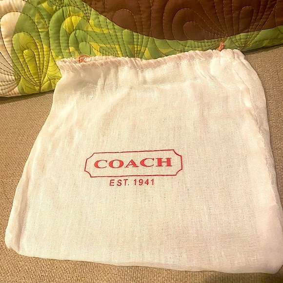 Coach Black Wristlet, Matching Coach Eyeglass Case, & Small Coach Dustbag (EUC) - Picture 13 of 14